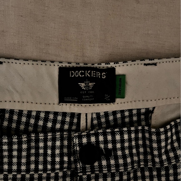 Checkered, black and white, trousers. - Picture 6 of 7